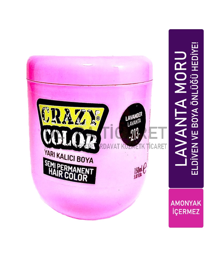 CRAZY%20Color%20Yarı%20Kalıcı%20Saç%20Boyası%20Lavanta