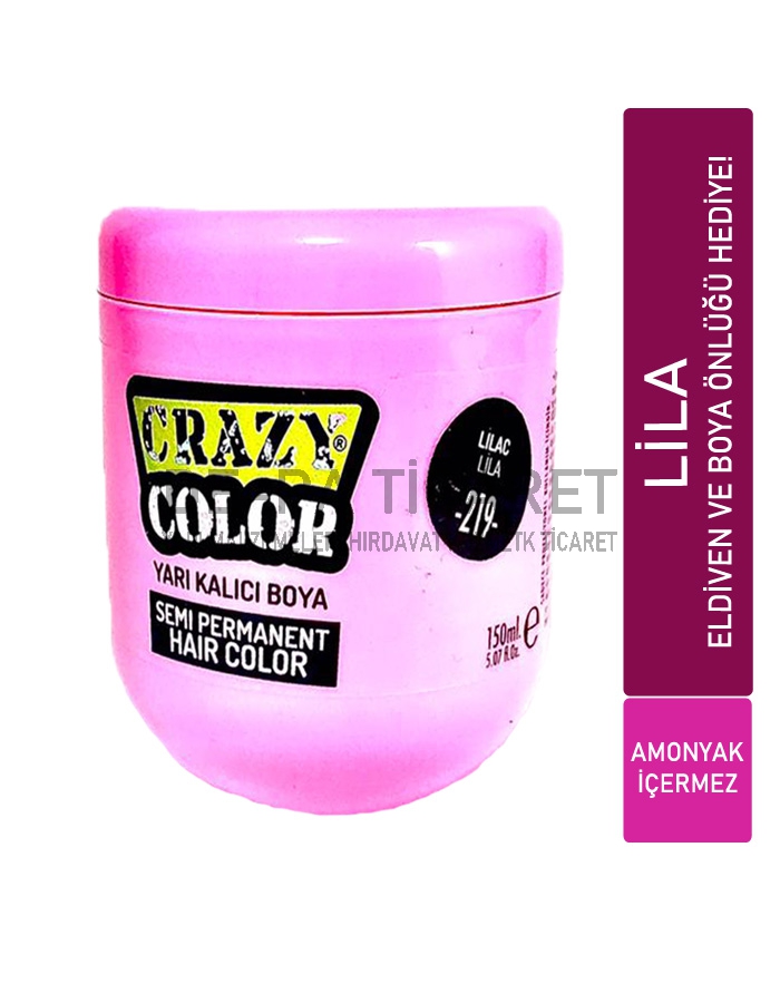 CRAZY%20Color%20Yarı%20Kalıcı%20Saç%20Boyası%20Lila